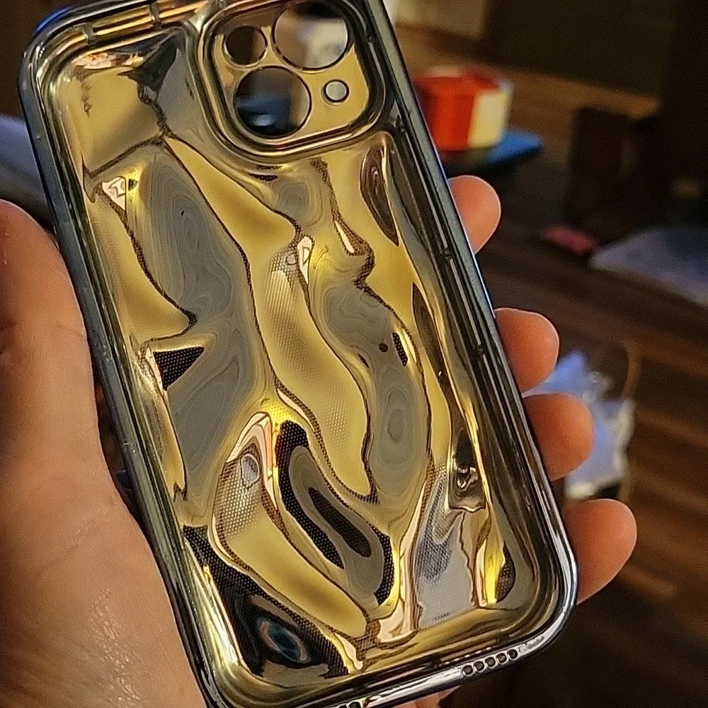 Silvery Blue Reflective iPhone 14 Case